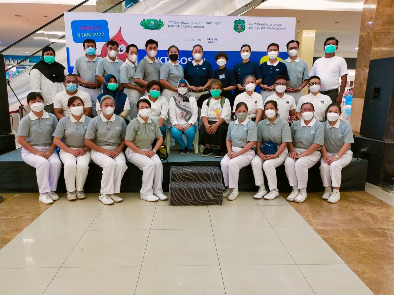 Bakti Sosial Donor Darah bersama Yayasan Buddha Tzu Chi di Binjai Super Mall